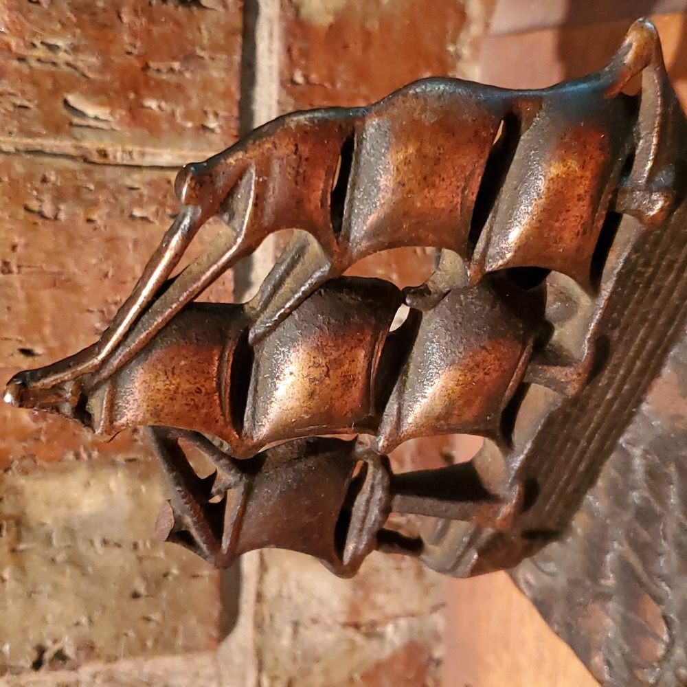 Old Ironsides Vintage Bookend Decoration Iron Work